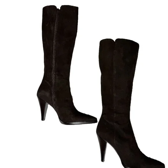 Antonio Melani Knee-High boots - Women's Size 8M - Original Buckles - Light Wear - Picture 6 of 9